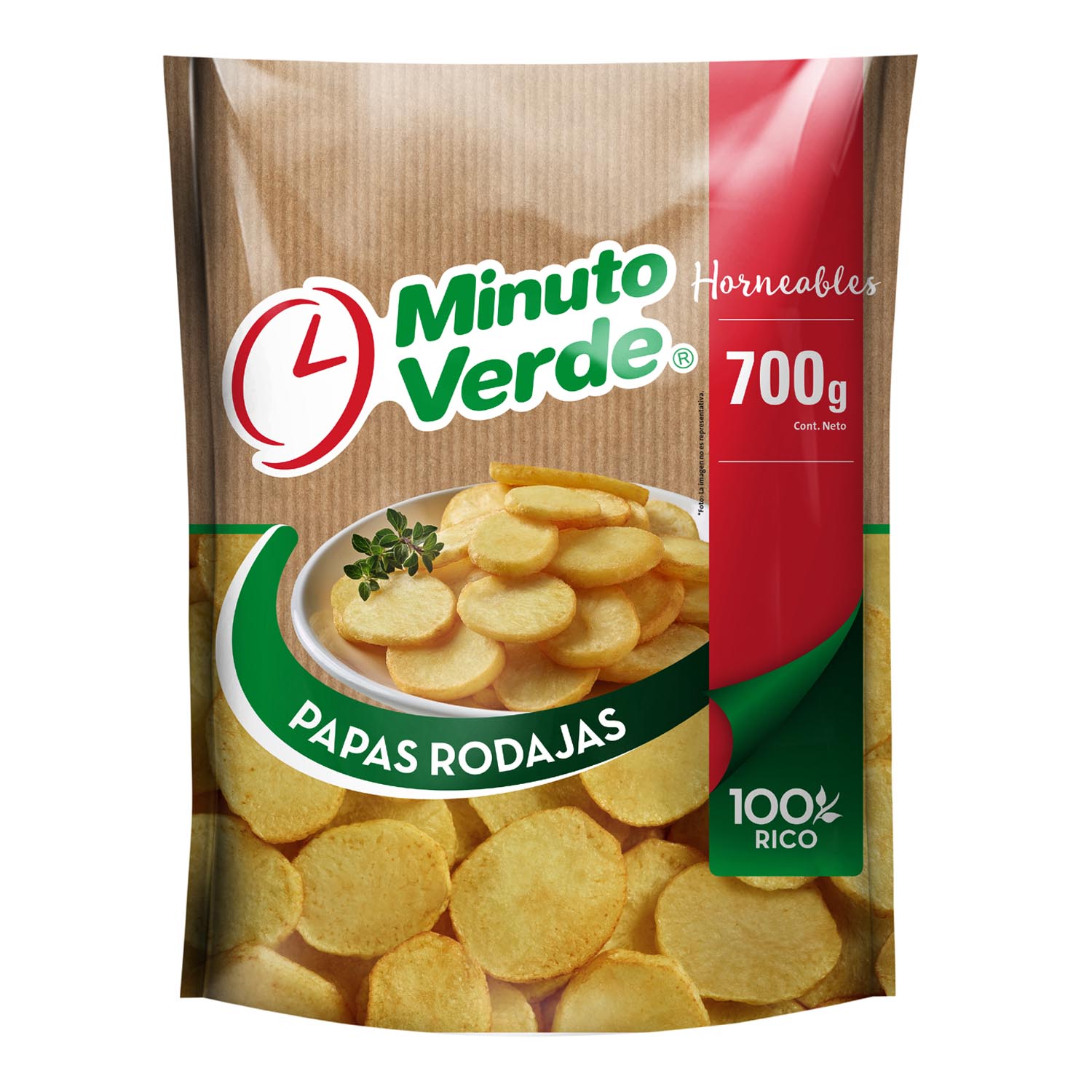 Papa Rodaja, Minuto Verde, 700 G DelSurCongelados